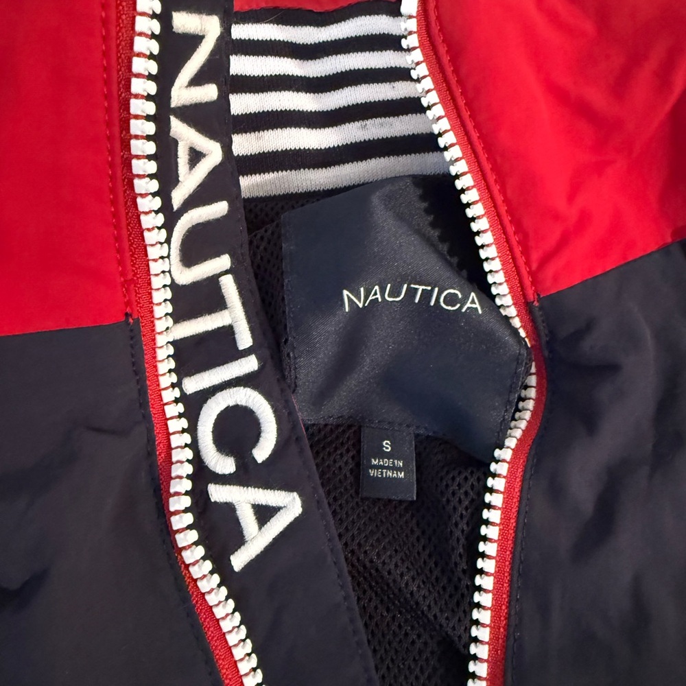 Nautica Red and Black Zip-Up Jacket - Picture 2 of 3